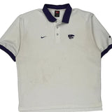 Kansas State Wildcats Nike Polo Shirt - Large White Cotton