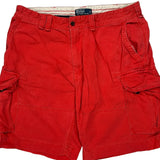 Polo By Ralph Lauren Cargo Shorts - 36W 10L Red Cotton