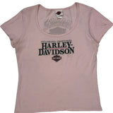 Philadelphia, Pa Harley Davidson Graphic T-Shirt - Large Pink Cotton