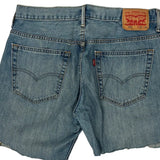Levis Denim Shorts - 34W 10L Blue Denim