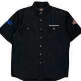 Harley Davidson Motor Co. Harley Davidson Short Sleeve Shirt - Medium Black Cotton