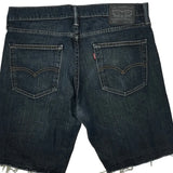 Levis Denim Shorts - 32W 11L Dark Wash Cotton