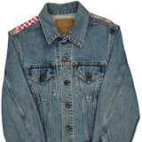 Levis Denim Jacket - Medium Multicoloured Denim