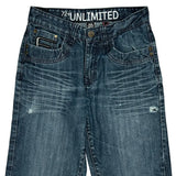 72 Unlimited Denim Shorts - 30W 14L Blue Cotton