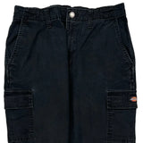 Dickies Cargo Trousers - 29W 27L Black Cotton