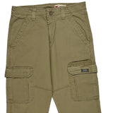 Wrangler Cargo Trousers - 30W 31L Khaki Cotton