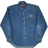 Hard Rock Cafe Denim Shirt - Large Blue Cotton