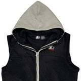 Starter Fleece Vest - Large Black Polyester