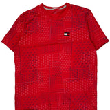 Tommy Hilfiger T-Shirt - XL Red Cotton