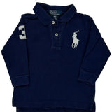 Age 18 Months Polo By Ralph Lauren Polo Shirt - 3XS Navy Cotton