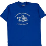 Research Submersibles Hanes Single Stitch T-Shirt - XL Blue Cotton Blend