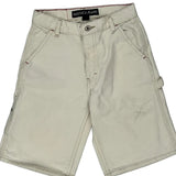 Age 10 Nautica Carpenter Shorts - 24W 10L Cream Cotton