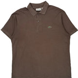 Lacoste Polo Shirt - XL Brown Cotton