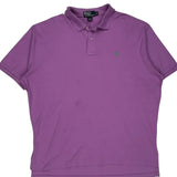 Polo By Ralph Lauren Polo Shirt - XL Purple Cotton