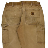 Carhartt Double Knee Carpenter Trousers - 32W 30L Brown Cotton