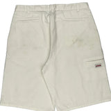 Dickies Shorts - 38W 11L White Polyester Blend