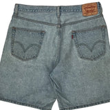 Levis Denim Shorts - 34W 10L Light Wash Cotton