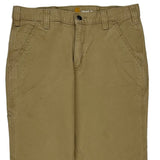 Carhartt Carpenter Trousers - 32W 28L Khaki Cotton