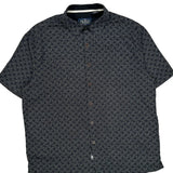 Nat Nast Short Sleeve Shirt - Large Black Cotton