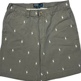 Polo By Ralph Lauren Chino Shorts - 32W 9L Grey Cotton