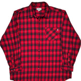 Carhartt Checked Flannel Shirt - 2XL Red Cotton