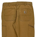 Carhartt Double Knee Carpenter Trousers - 36W 30L Brown Cotton