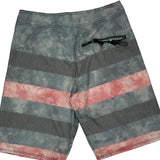 Oakley Striped Swim Shorts - Medium Grey Nylon Blend