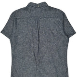 Tommy Hilfiger Short Sleeve Shirt - Large Gray Cotton