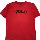 Polo Sport Spellout T-Shirt - 2XL Red Cotton