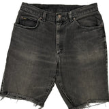 Lee Denim Shorts - 32W 11L Black Denim