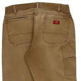 Dickies Carpenter Trousers - 35W 29L Brown Cotton