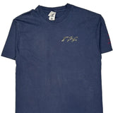Gildan Graphic T-Shirt - Large Blue Cotton