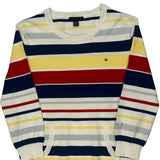 Tommy Hilfiger Striped Jumper - Medium Multicoloured Cotton
