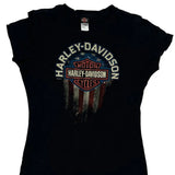 Motorcycles Harley Davidson Graphic T-Shirt - Medium Black Cotton