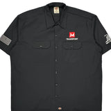 Jm Transport Dickies Short Sleeve Shirt - 2XL Black Polyester Blend