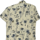 Pierre Cardin Hawaiian Shirt - XL Blue Viscose