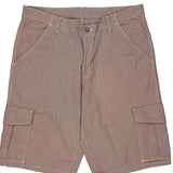 Levis Striped Cargo Shorts - 36W 12L Red Cotton
