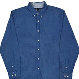 Tommy Hilfiger Checked Shirt - Large Blue Cotton