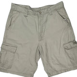 Wrangler Cargo Shorts - 34W 9L Beige Cotton