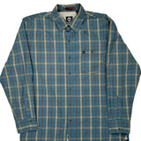 Timberland Checked Shirt - Large Green Cotton