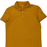 Armani Exchange Polo Shirt - Large Yellow Cotton