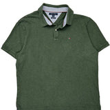 Tommy Hilfiger Polo Shirt - XL Green Cotton