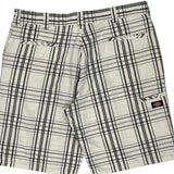 Dickies Checked Shorts - 38W 11L White Cotton