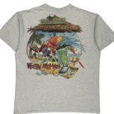 Margaritaville Caribbean Surf Single Stitch T-Shirt - XL Grey Cotton