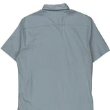 Tommy Hilfiger Short Sleeve Shirt - Medium Blue Cotton