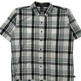 Dickies Checked Short Sleeve Shirt - XL Black Cotton