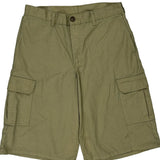 Dickies Cargo Shorts - 28W 13L Khaki Polyester Blend
