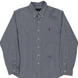 Ralph Lauren Checked Shirt - XL Blue Cotton