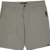 Quiksilver Checked Chino Shorts - 38W 9L Grey Cotton