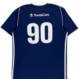 New United Adidas Football Football Shirt - Medium Blue Polyester